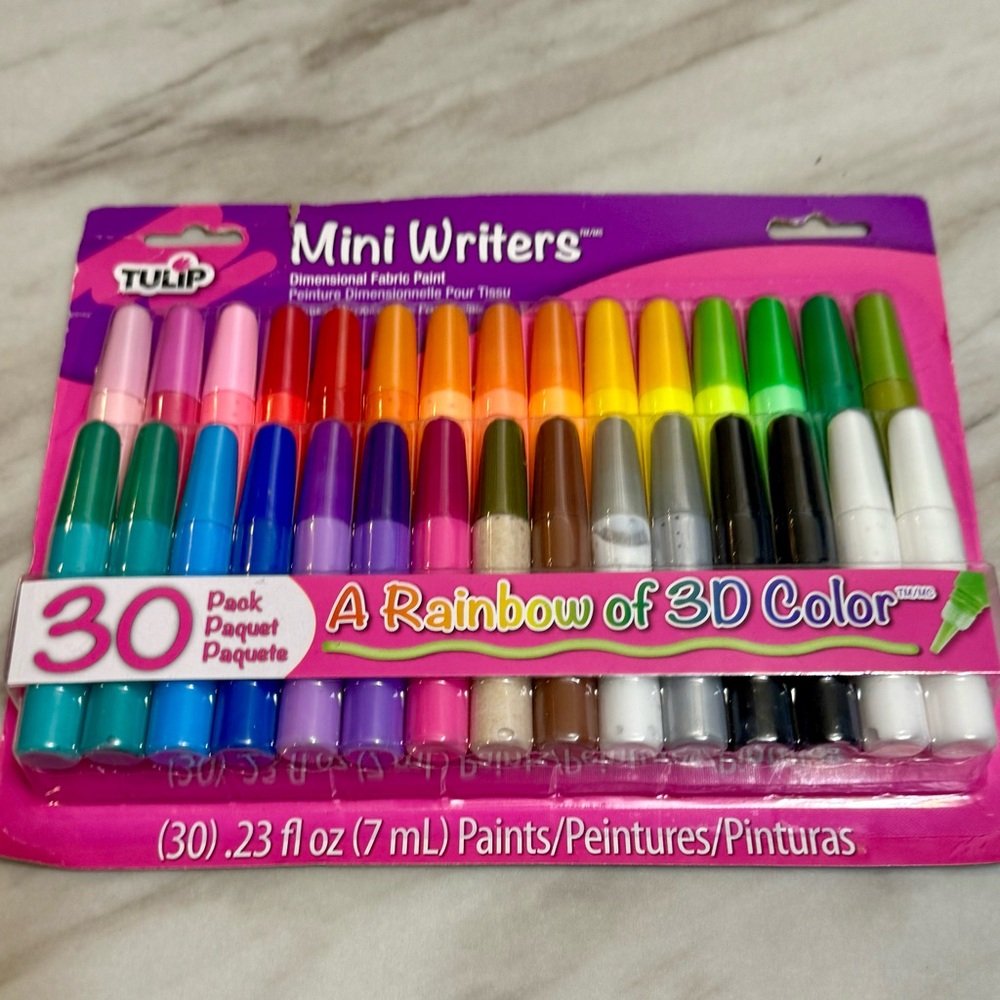 Tulip 30 paint writers RAINBOWcolors new in package